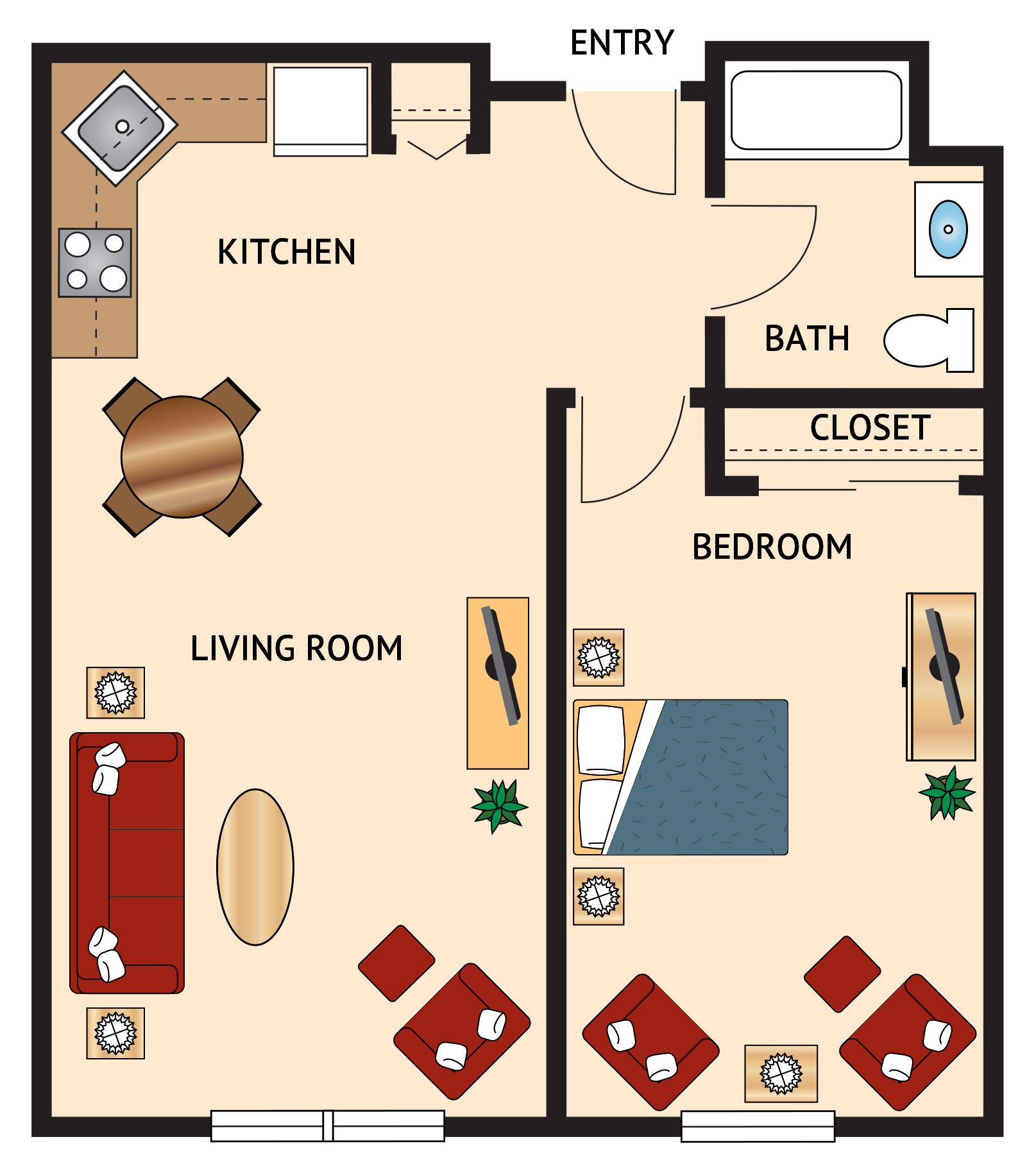 Pine floor plan